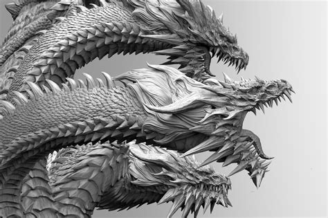ghidorah drawing.